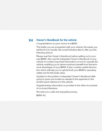 bmw x4 2015 owners manual